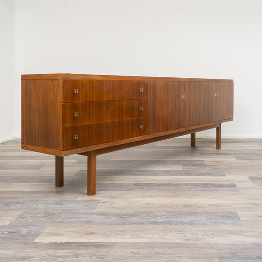 60s sideboard, walnut, restored, 240Cm