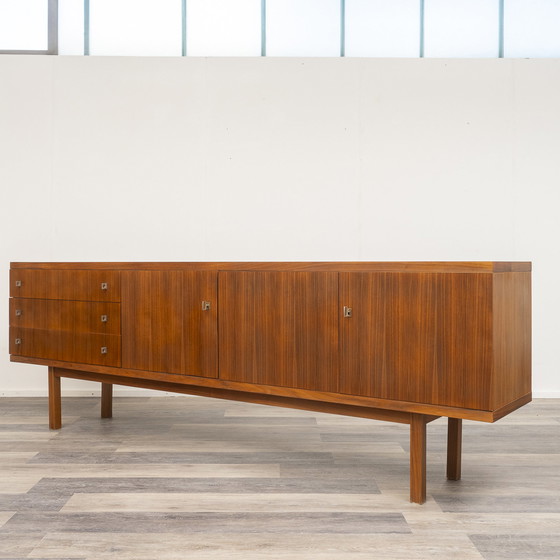 Image 1 of 60s sideboard, walnut, restored, 240Cm