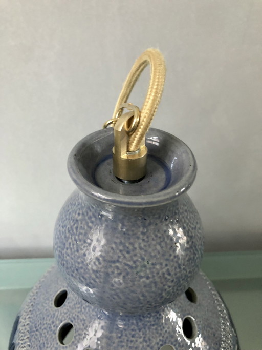 Juego de lámparas colgantes de cerámica vintage