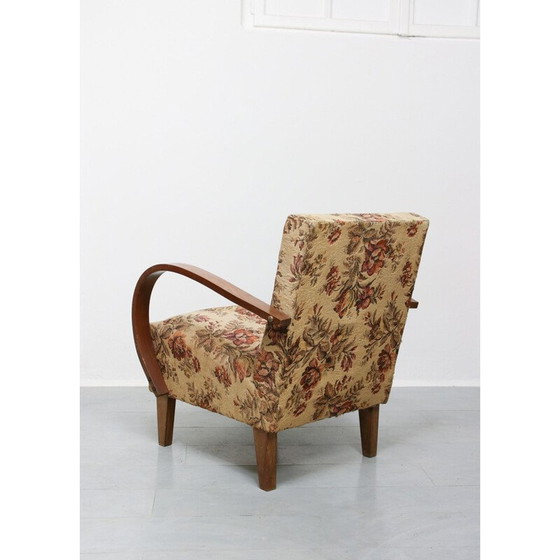 Image 1 of Mid-century Bentwood Jindrich Halabala Armchair 1950s