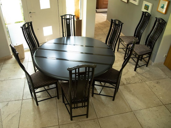 Image 1 of Giorgetti dining room set + 2x side table