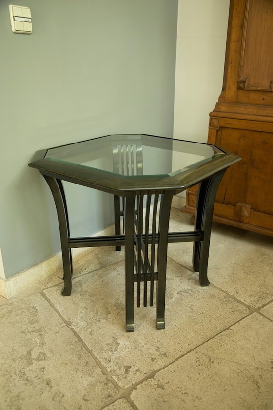 Image 1 of Giorgetti dining room set + 2x side table