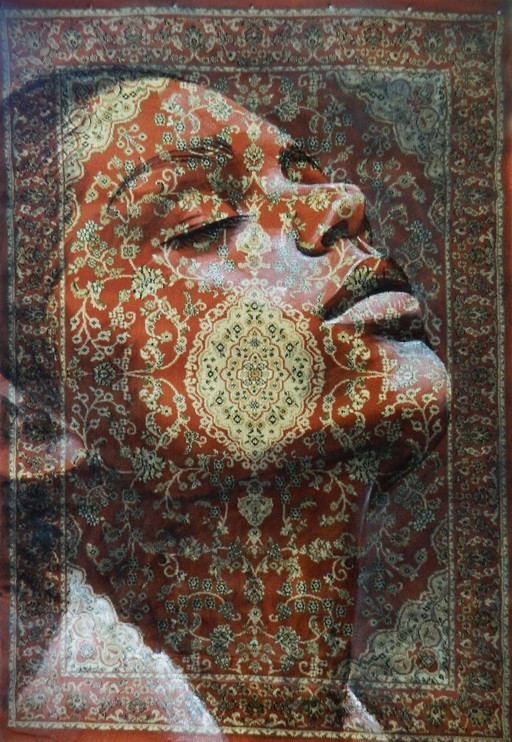 Jacqueline Klein Breteler- Portrait Painting On A Carpet.