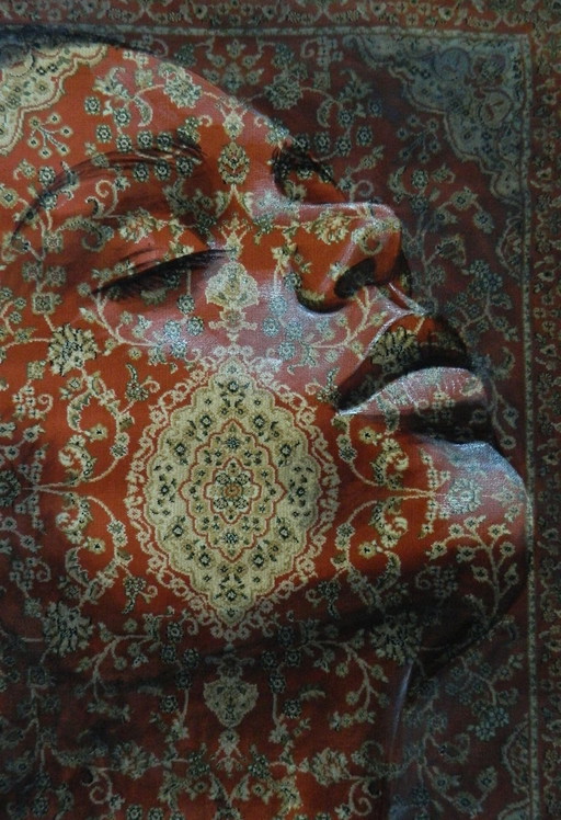 Jacqueline Klein Breteler- Portrait Painting On A Carpet.