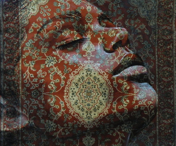 Image 1 of Jacqueline Klein Breteler- Portrait Painting On A Carpet.