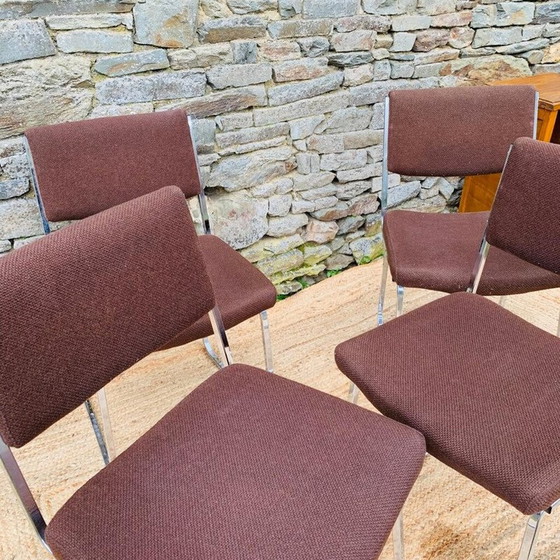 Image 1 of Pair of vintage chrome chairs