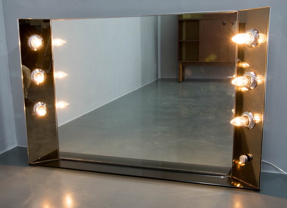 Image 1 of Illuminated Bathroom Mirror, Italy, 1970S