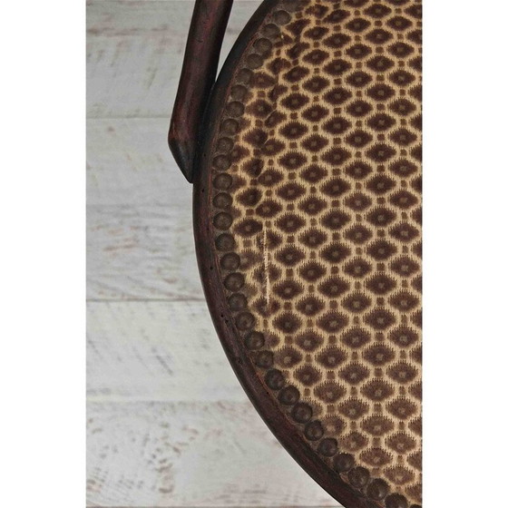 Image 1 of Sedia vintage in legno curvato e velluto di Gehr Terlinden