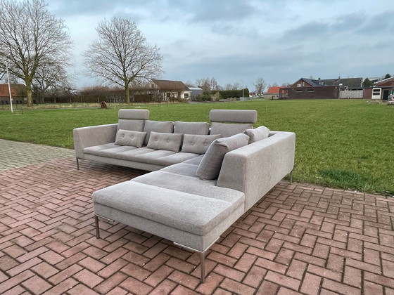 Image 1 of Divano angolare in tessuto grigio Montel