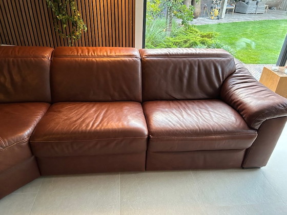 Image 1 of Natuzzi Editions B760 relaxation corner sofa leather