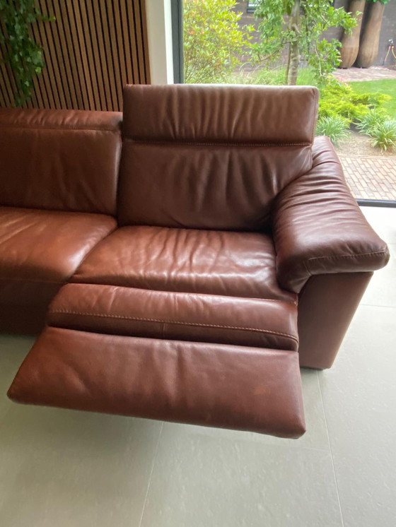 Image 1 of Natuzzi Editions B760 relaxation corner sofa leather