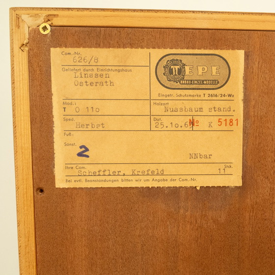 Image 1 of Sideboard with 2 doors by TEPE, walnut, 1960s