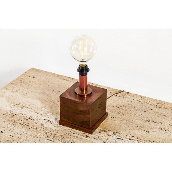 Image 1 of Vintage Danish copper table lamp 