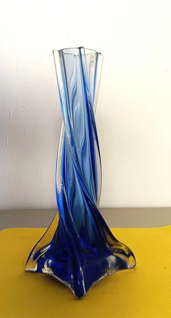 Image 1 of Blue Rotary Vase Chřipská