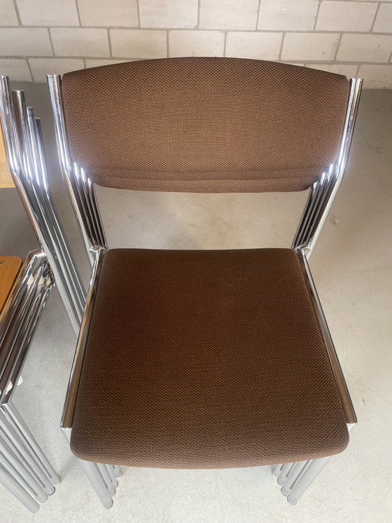 Image 1 of 4X Gijs Van Der Sluis Dining Chair