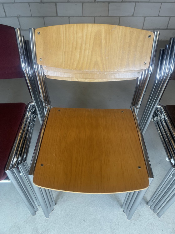 Image 1 of 4X Gijs Van Der Sluis Dining Chair