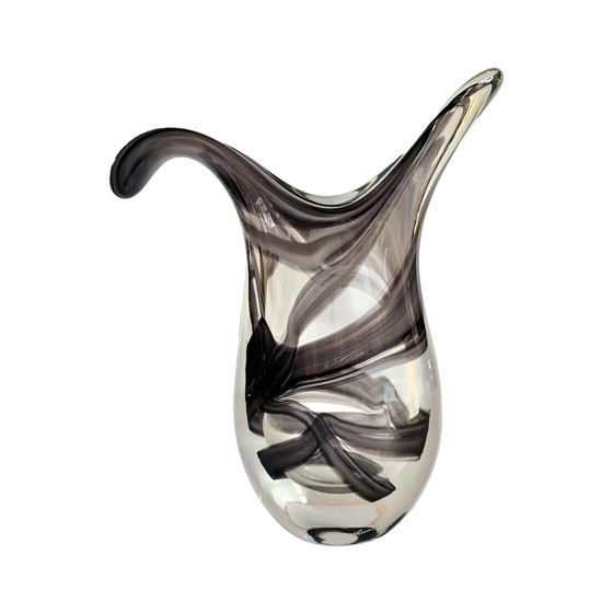 Image 1 of Vaso vintage São Marcos Cristais Molinari Design degli anni '80