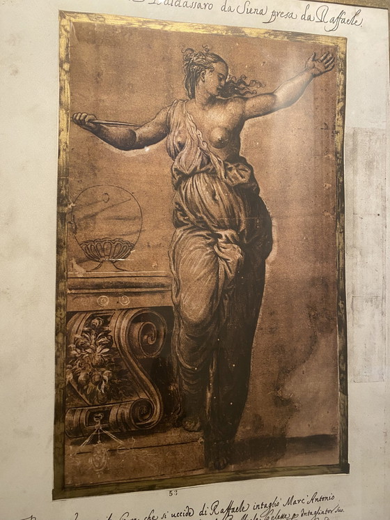 Image 1 of Antique Print In Gold Frame