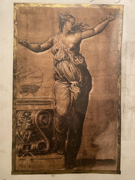 Image 1 of Antique Print In Gold Frame