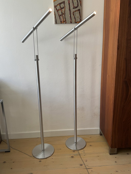 2x Design Floor Lamp Red Design