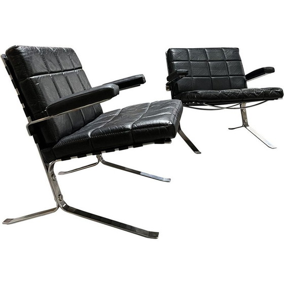 Image 1 of Pair of vintage armchairs by Joker Olivier Mourgue for Airborne, 1959