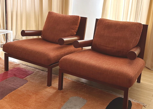 Pair of 'Baisity' armchairs by Antonio Citterio for B&B Italia, 1980s