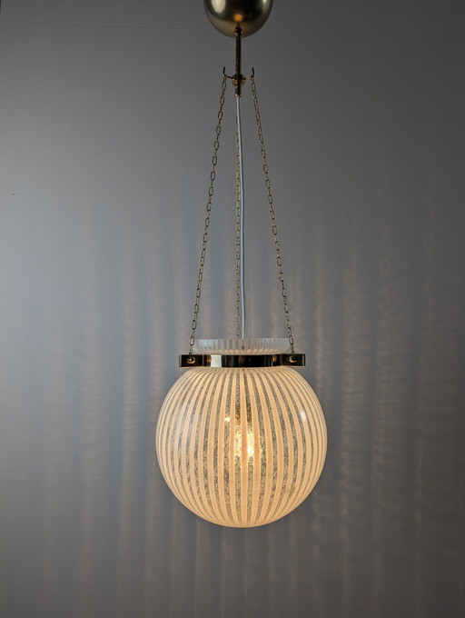 Globe Pendant Lamp Suspension By Vetri Murano