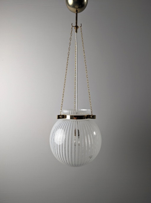 Globe Pendant Lamp Suspension By Vetri Murano