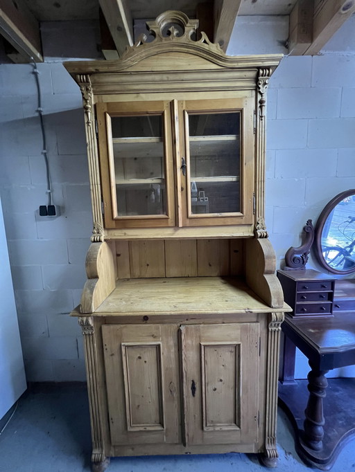 Antique Pine Bread Cupboard