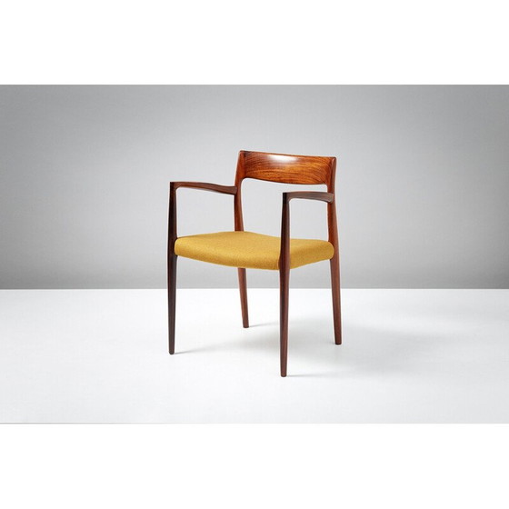 Image 1 of Yellow chair in rosewood by Niels O. Moller