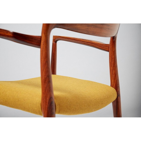 Image 1 of Yellow chair in rosewood by Niels O. Moller