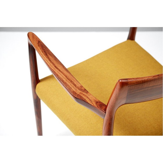 Image 1 of Yellow chair in rosewood by Niels O. Moller