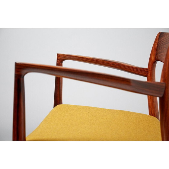 Image 1 of Yellow chair in rosewood by Niels O. Moller