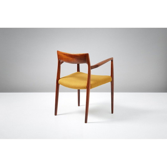 Image 1 of Yellow chair in rosewood by Niels O. Moller