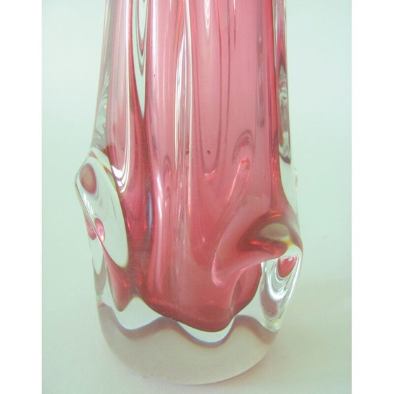 Image 1 of Vaso vintage in metallo viola di J. Hospodka per Chřibská, Cecoslovacchia 1960