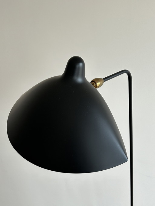 Serge Mouille Single Floor Lamp Black