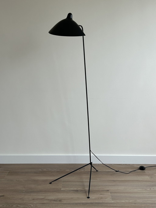 Serge Mouille Single Floor Lamp Black