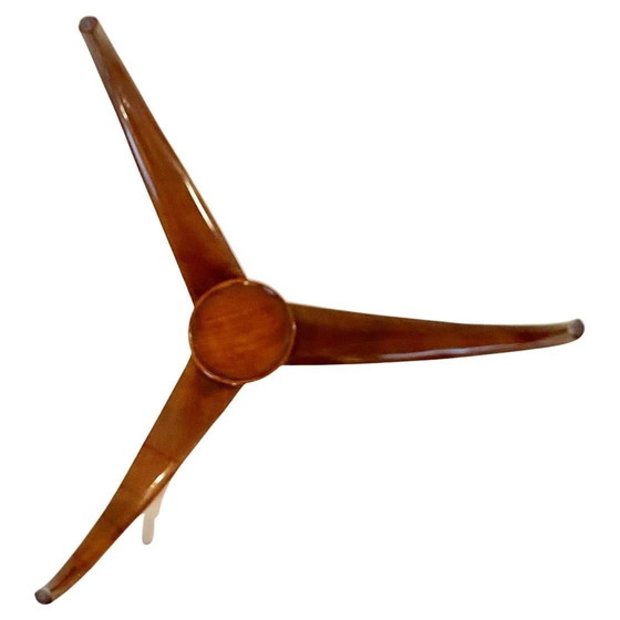 Image 1 of 1X Midcentury Modern Spider Legs Wood Coffee Table In The Style Of Carlo De Carli