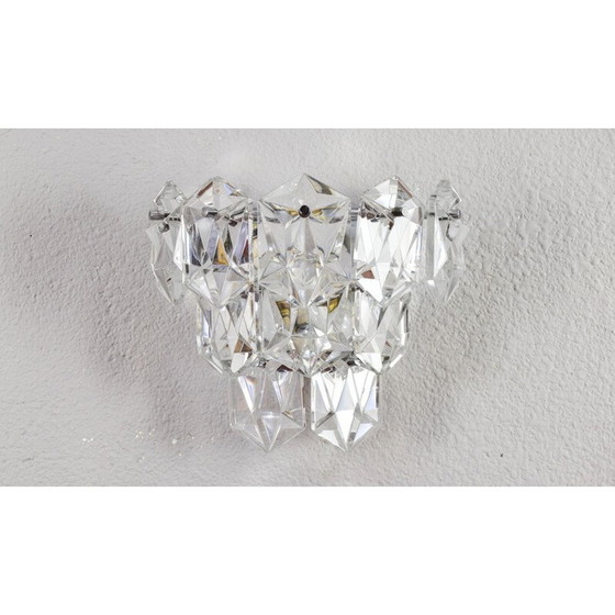 Image 1 of Lámpara de pared Kinkeldey de mediados de siglo en cromo y cristal, Alemania, década de 1960