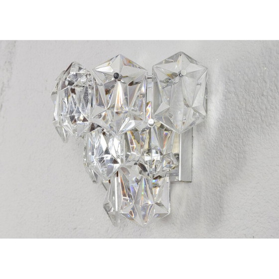 Image 1 of Lámpara de pared Kinkeldey de mediados de siglo en cromo y cristal, Alemania, década de 1960