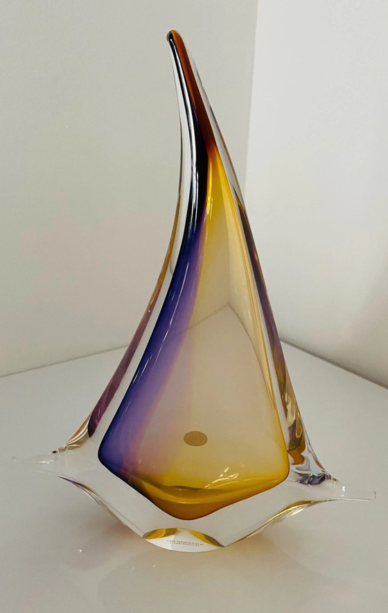 Image 1 of Glass object "Sailing" By Jan Machalek.