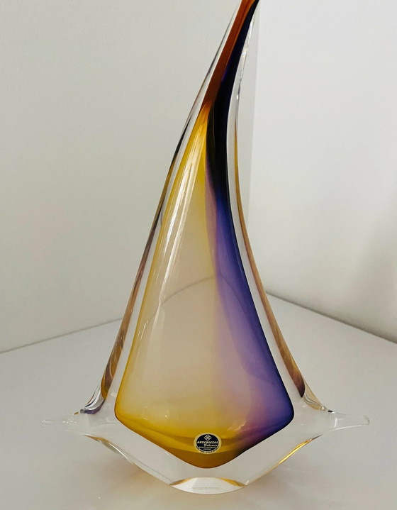 Image 1 of Glass object "Sailing" By Jan Machalek.