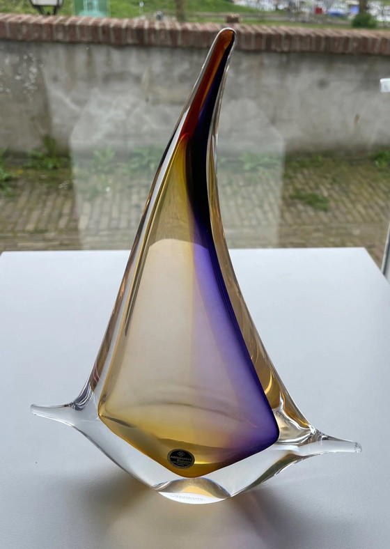 Image 1 of Glass object "Sailing" By Jan Machalek.