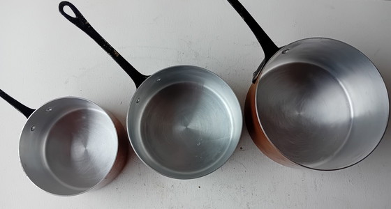 Image 1 of 5X French Copper Saucepans