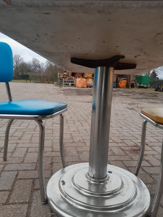 Image 1 of Mcdonalds Table And 2 Chairs Sixties.