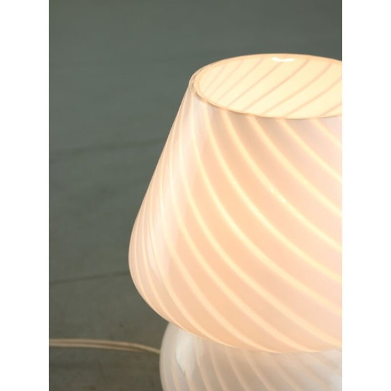 Image 1 of Lampada da tavolo vintage a forma di fungo in vetro di Murano, anni '70