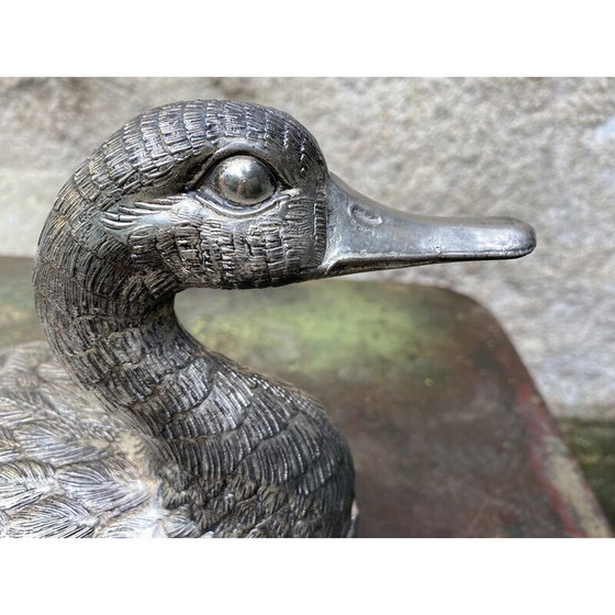 Image 1 of Vintage metal duck-shaped ice bucket by Mauro Manetti, 1970