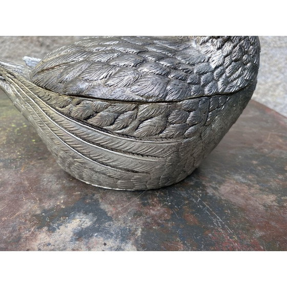 Image 1 of Vintage metal duck-shaped ice bucket by Mauro Manetti, 1970