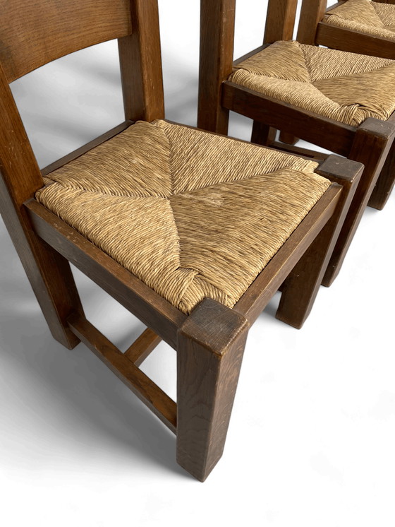 Image 1 of 4x Brutalist Chairs