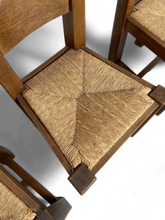 Image 1 of 4x Brutalist Chairs